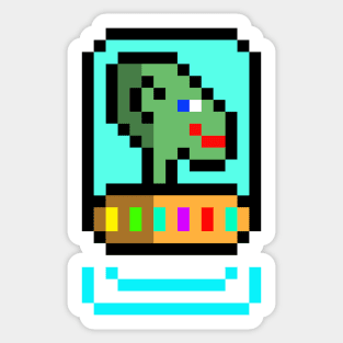 Pixel Alien Sticker